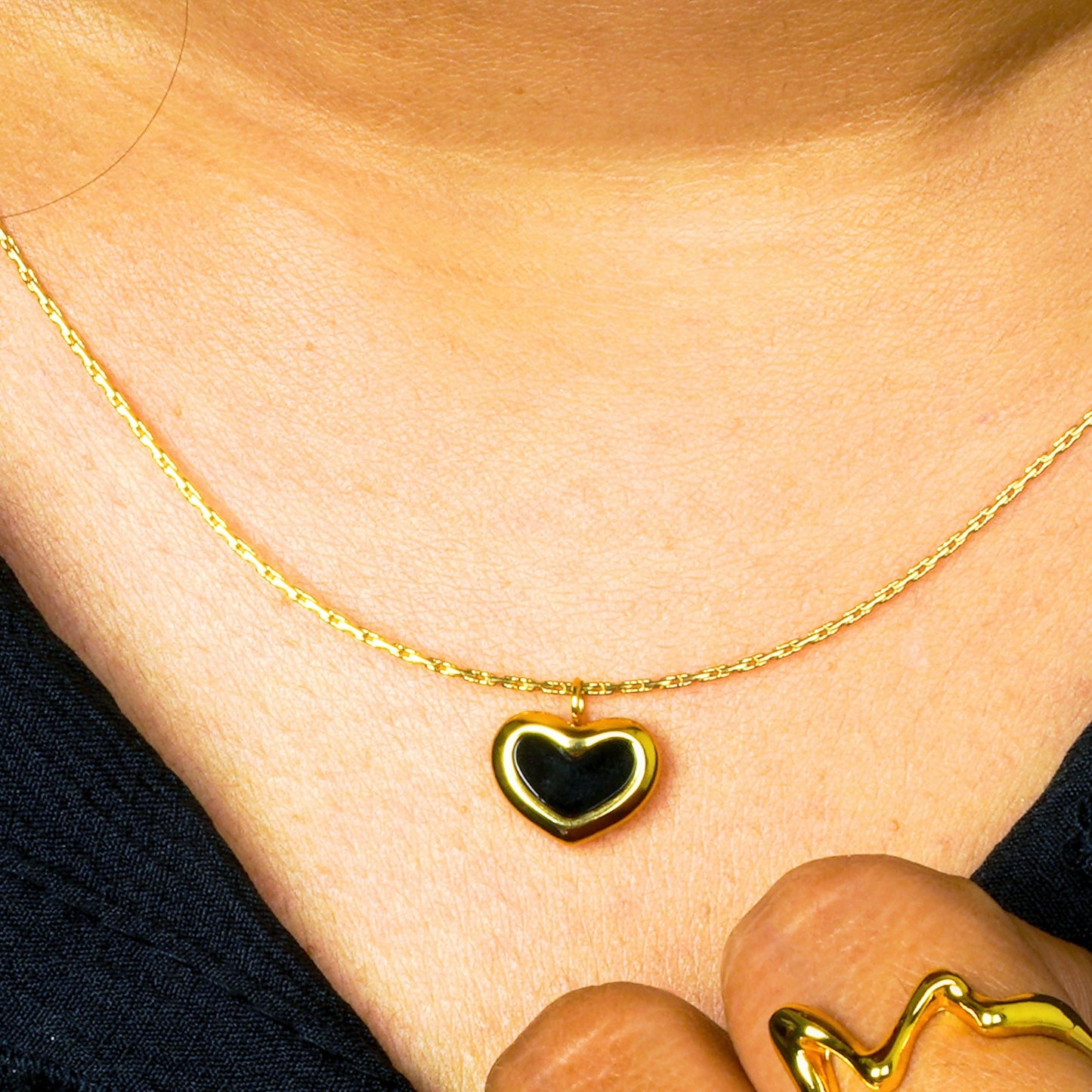 Dilara – Where shadow meets soul, a stainless steel pendant of quiet intensity