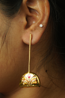 Feya Earrings – A soft chime of brass, delicate and serene