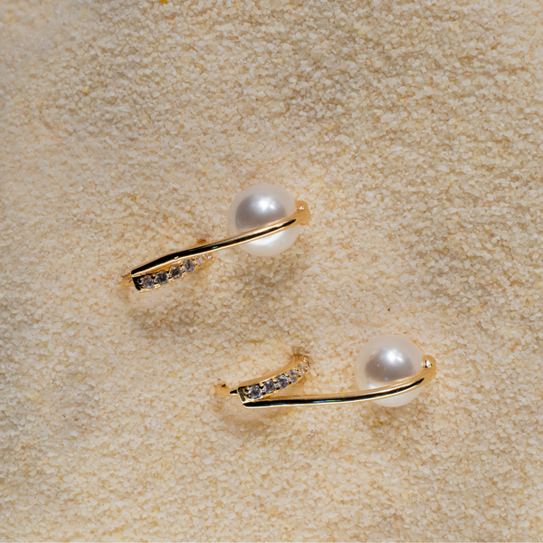 Orlina Pearl Hoops