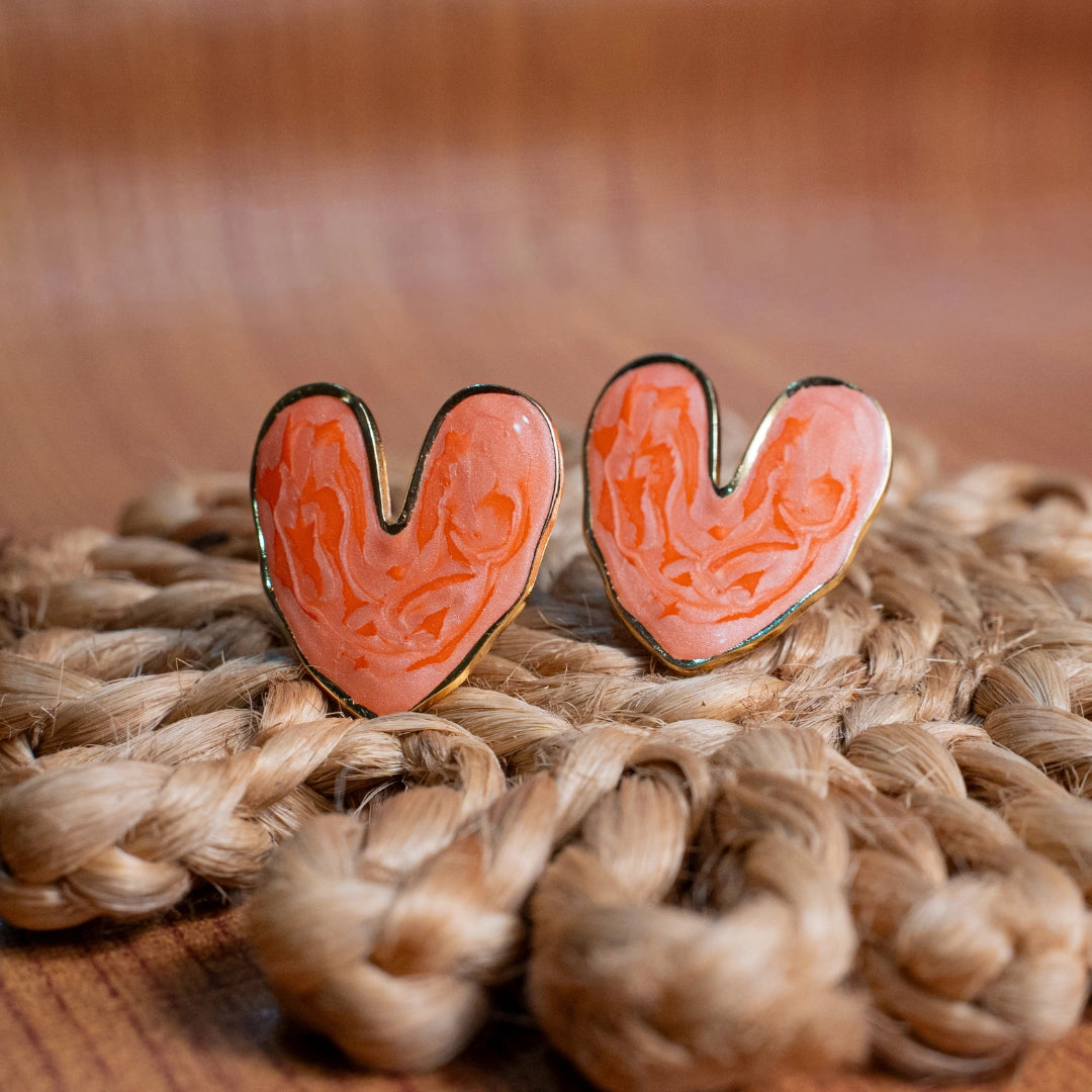 Zyra Heart Studs