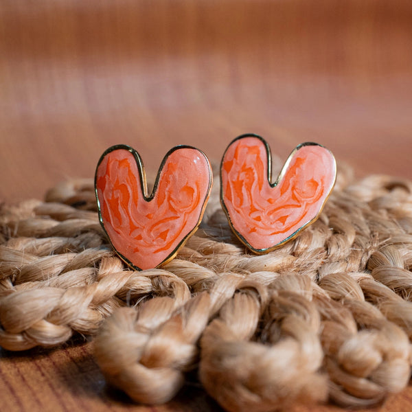 Zyra Heart Studs