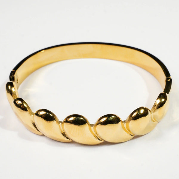 Solace 18K Gold Plated Sculpted Bangle