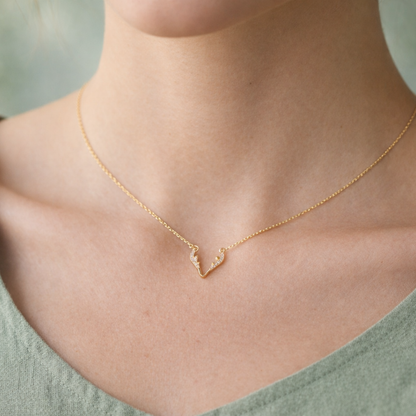 Sparkling Reindeer Necklace