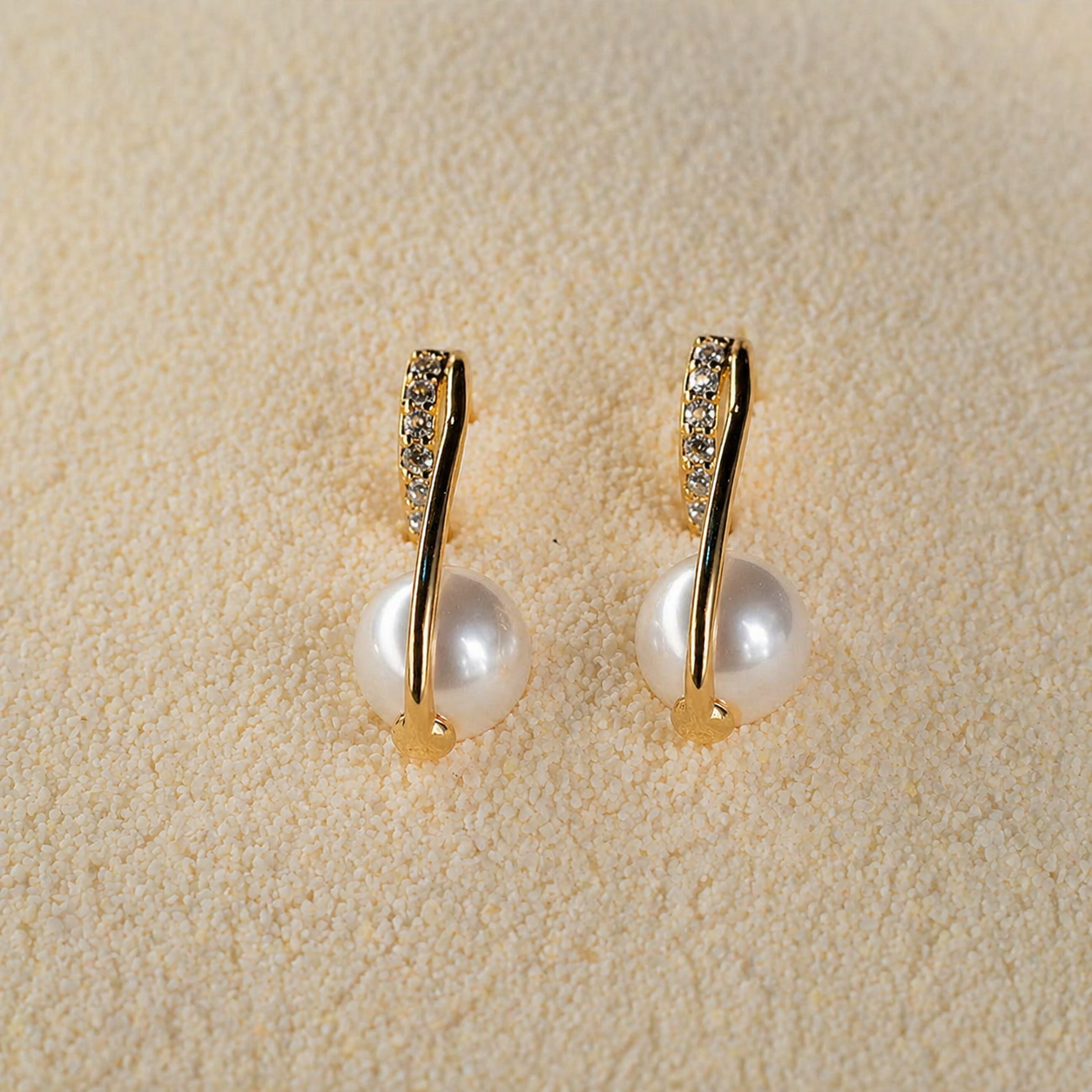Orlina Pearl Hoops