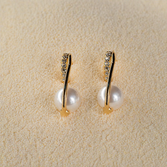 Orlina Pearl Hoops