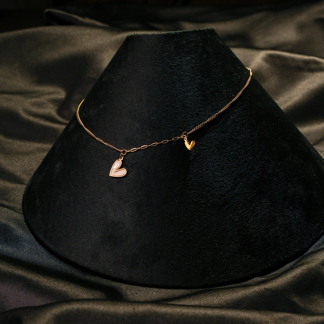 Azure Heart 18K Gold Plated Chain