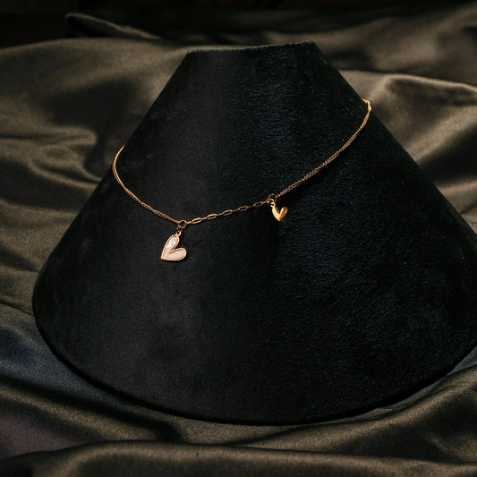 Azure Heart 18K Gold Plated Chain