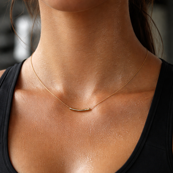 Lyra Bar Pendant Necklace