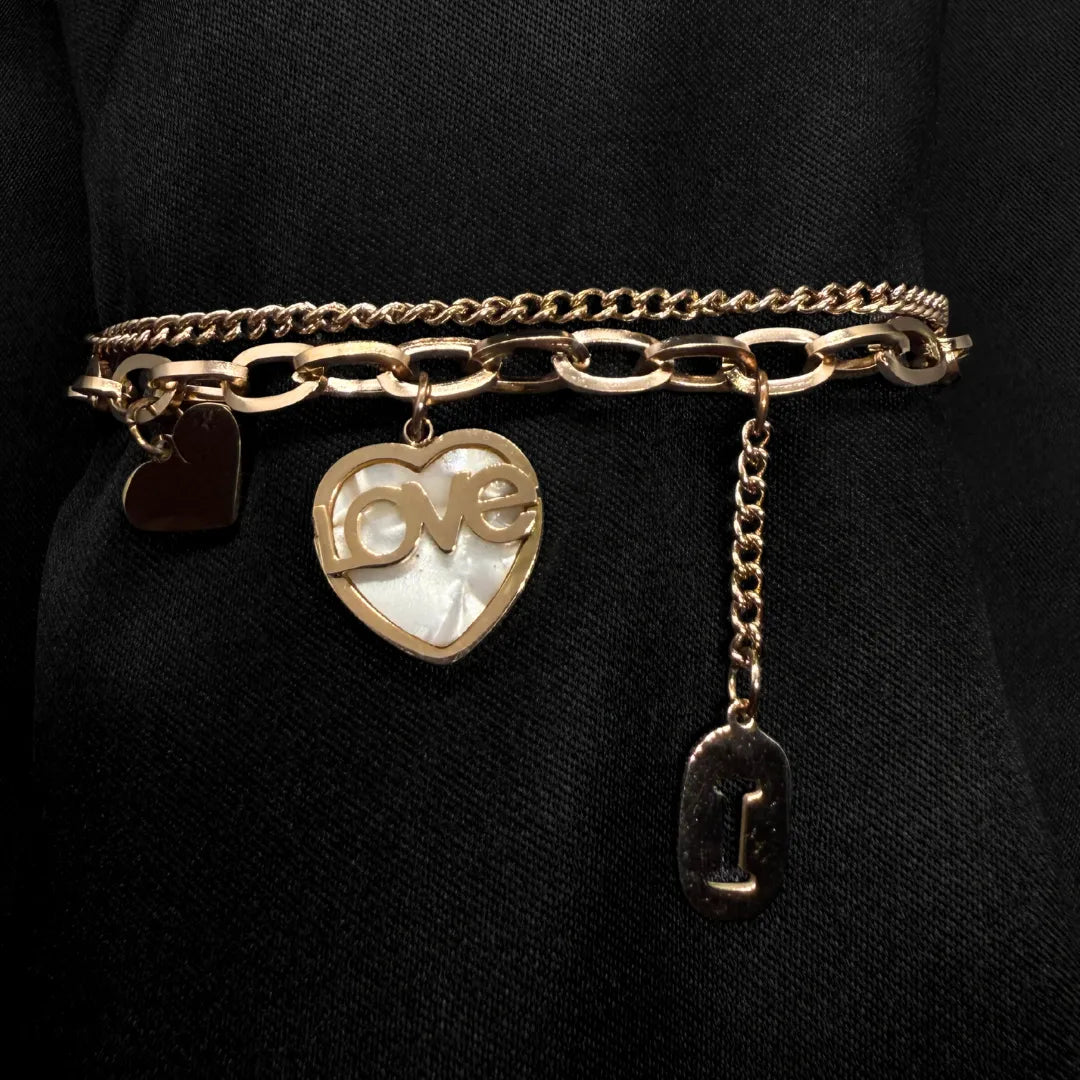 Aurea Textured Bracelet enriched with understated 18K Gold Plated light