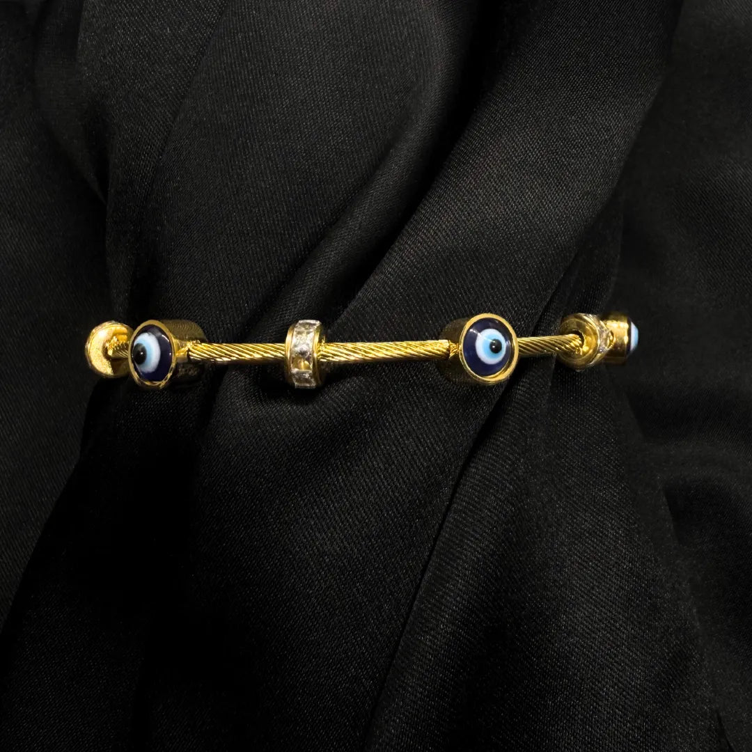 Feya Sculpted Cuff Bracelet bold in its 18K Gold Plated contour