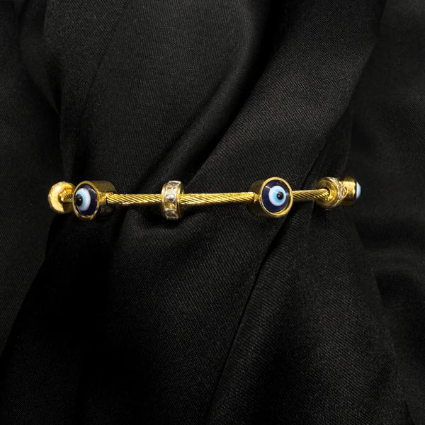Feya Sculpted Cuff Bracelet bold in its 18K Gold Plated contour