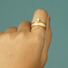Elani – A stainless steel ring with timeless sparkle, made to stand out