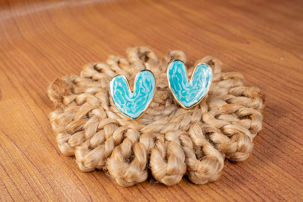 Zyra Heart Studs