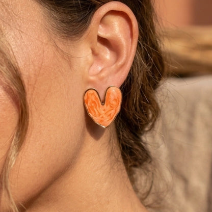 Zyra Heart Studs