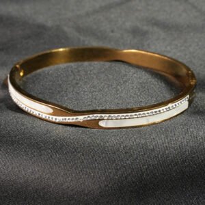 Ivora 18K Gold Plated Enamel Bangle