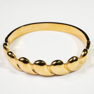 Solace 18K Gold Plated Sculpted Bangle